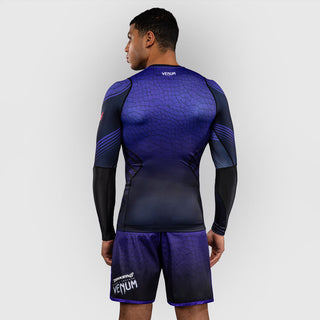 Rashguard Venum Tekken 8 Kazuya lange mouwen Zwart-paars-Combat Arena