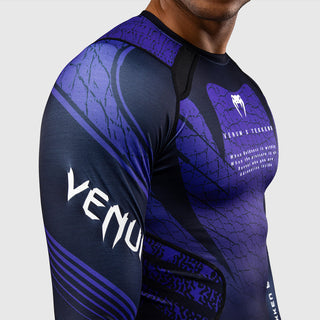 Rashguard Venum Tekken 8 Kazuya lange mouwen Zwart-paars-Combat Arena
