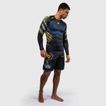 Rashguard Venum Tekken 8 King maniche lunghe Nero-giallo-Combat Arena