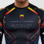 Rashguard Venum Tekken 8 Yoshimitsu maniche lunghe Nero-arancione-Combat Arena