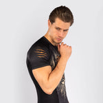 Rashguard Venum Tiger maniche corte Nero-Combat Arena