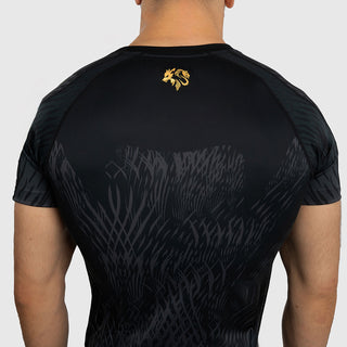 Rashguard Venum x Chimaev Wild Borz maniche corte Nero-Combat Arena