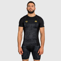 Rashguard Venum x Chimaev Wild Borz korte mouwen Zwart-Combat Arena