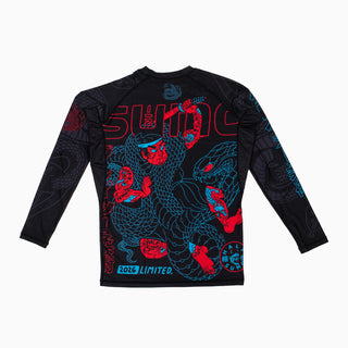 Rashguard Half Sumo Black Mamba Neon lange mouwen 
