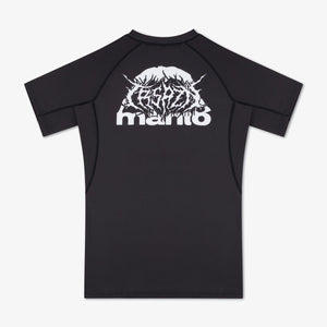 Rashguard Manto Treasure Zone korte mouwen zwart