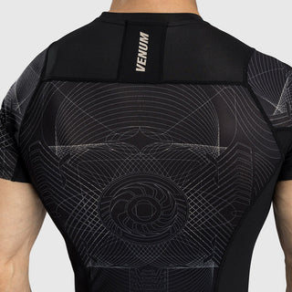 Rashguard Venum G-Fit Air korte mouwen Zwart-zand
