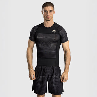 Rashguard Venum G-Fit Air korte mouwen Zwart-zand