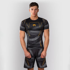 Rashguard Venum Matupa korte mouwen Zwart-grijs 