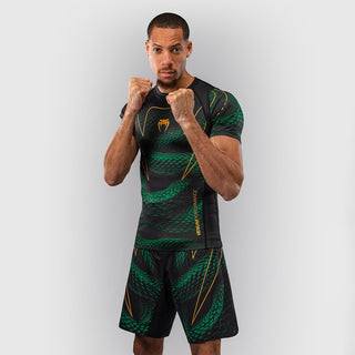 Rashguard Venum Matupa korte mouwen Zwart-groen 