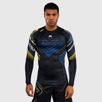 Rashguard Venum Tekken 8 King lange mouwen Zwart-geel 