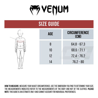 Rashguard Kind Venum Attack korte mouwen Zwart-rood