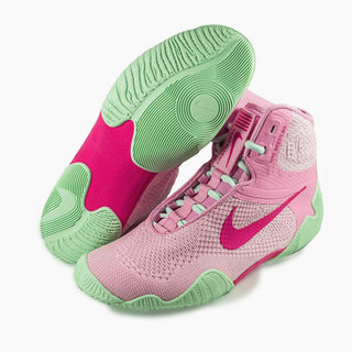 Worstelschoenen-Worstelen Nike Tawa Roze-groen-Combat Arena