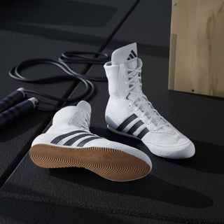 Boksschoenen Adidas Box Hog 2 Wit-zwart 