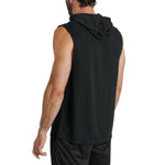 Mouwloos vest met capuchon Leone Logo ABX120 Zwart 
