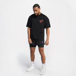 T-shirt Boxraw Death Before Dishonor Oversize Nero-Combat Arena
