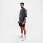 T-shirt Boxraw We Don't Play Boxing Oversize Grijs-roze-Combat Arena