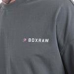 T-shirt Boxraw We Don't Play Boxing Oversize Grijs-roze-Combat Arena