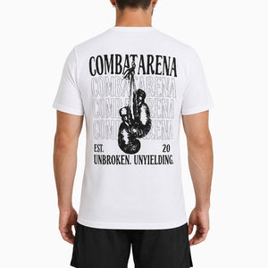 T-shirt Combat Arena Unbroken Bianco-Combat Arena