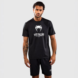 T-shirt Venum Classic Dry Tech Zwart-zilver-Combat Arena
