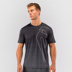 T-shirt Venum Dry Tech Giant Shift Nero-grigio-Combat Arena