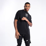 T-shirt Boxraw HRDR FSTR SMTR Oversize Zwart 