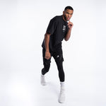 T-shirt Boxraw HRDR FSTR SMTR Oversize Zwart 
