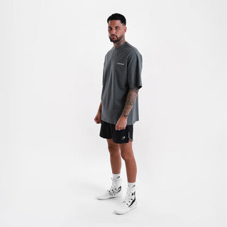 T-shirt Boxraw We Don't Play Boxing Oversize Grijs-roze 