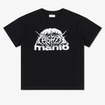 T-shirt oversize Manto Treasure Zone Zwart 