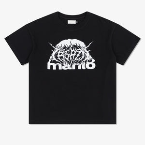 T-shirt oversize Manto Treasure Zone Zwart 