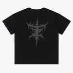 T-shirt oversize Manto Treasure Zone Zwart 