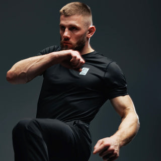 T-shirt techniek Manto Pulse Zwart 