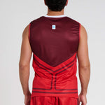T-shirt techniek Mouwloos WAKO Leone AB995 Rood 
