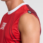 T-shirt techniek Mouwloos WAKO Leone AB995 Rood 