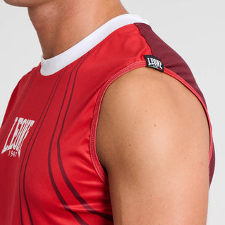 T-shirt techniek Mouwloos WAKO Leone AB995 Rood 