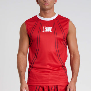 T-shirt techniek Mouwloos WAKO Leone AB995 Rood 