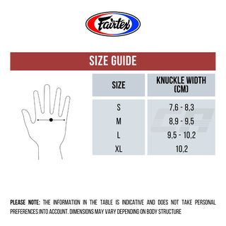 Zakhandschoenen Fairtex TGO3 Zwart 