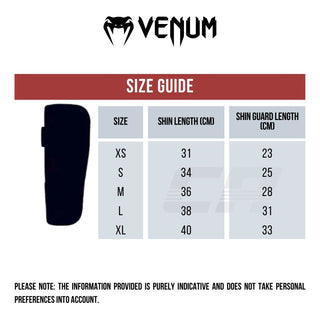 Scheenbeschermers met wreef een sok Venum Kontact 