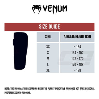 Scheenbeschermers met wreef een sok Venum Kontact 