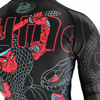 Rashguard Half Sumo Black Mamba Neon lange mouwen 