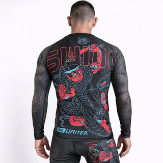 Rashguard Half Sumo Black Mamba Neon lange mouwen 